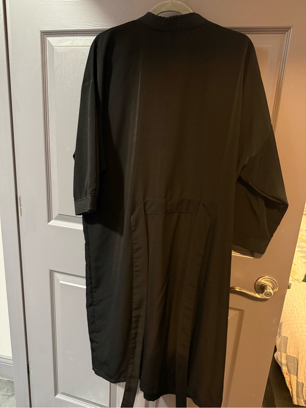SALONI Black Embroidered Robe - Picture 2 of 3